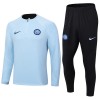 Inter Milan Quarter Zip Ensemble Sweat d'Entraînement 2023-24 Bleue Pour Homme